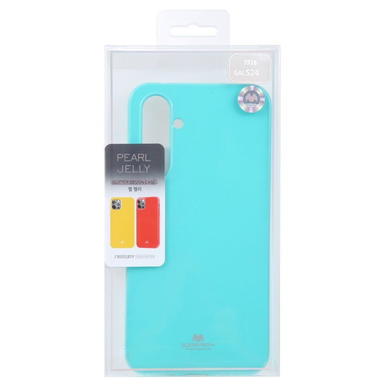 For Samsung Galaxy S24 5G GOOSPERY PEARL JELLY Shockproof TPU Phone Case(Mint)