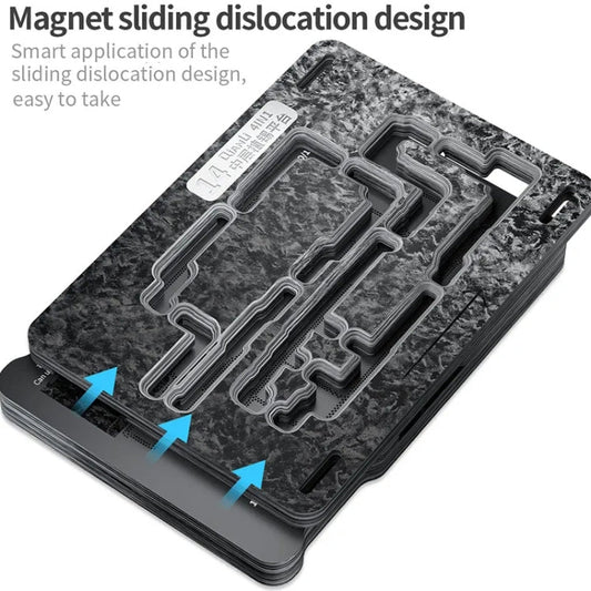 Plateforme de reballage BGA Qianli magnétique pour couche intermédiaire pour iPhone série 14
