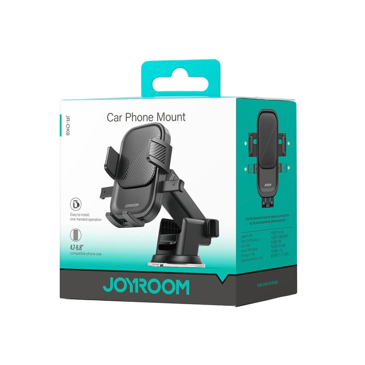 Support de téléphone de voiture mécanique JOYROOM JR-OK6 (noir)