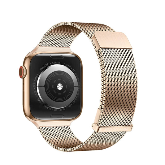 For Apple Watch Series 5 40mm DUX DUCIS Milanese Pro Series Stainless Steel Watch Band(Gold)