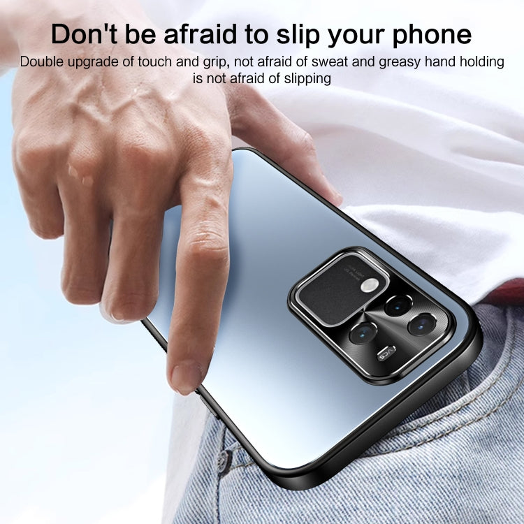 For vivo S18 Pro R-JUST RJ-61 Electroplating Frosted TPU + PC Phone Case(Silver)
