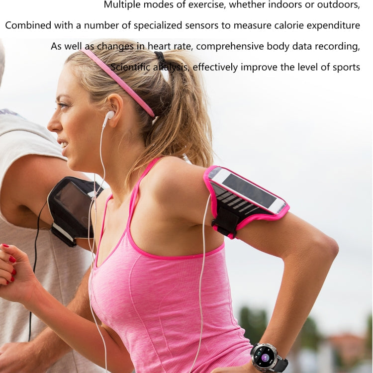 ELF3 1.39 inch TFT Round Screen Outdoor Silicone Strap Smart Watch Supports Blood Oxygen Monitoring(Black)