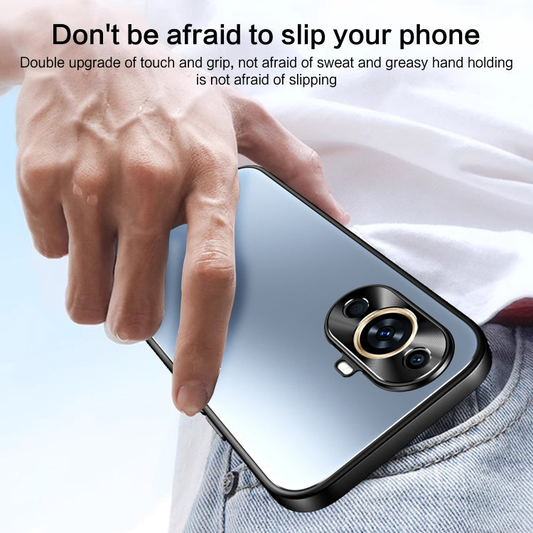 For Huawei nova 11 Pro R-JUST RJ-61 Electroplating Frosted TPU + PC Phone Case(Grey)