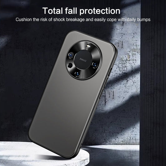 For Huawei Mate 60 Pro R-JUST RJ-61 Electroplating Frosted TPU + PC Phone Case(Grey)