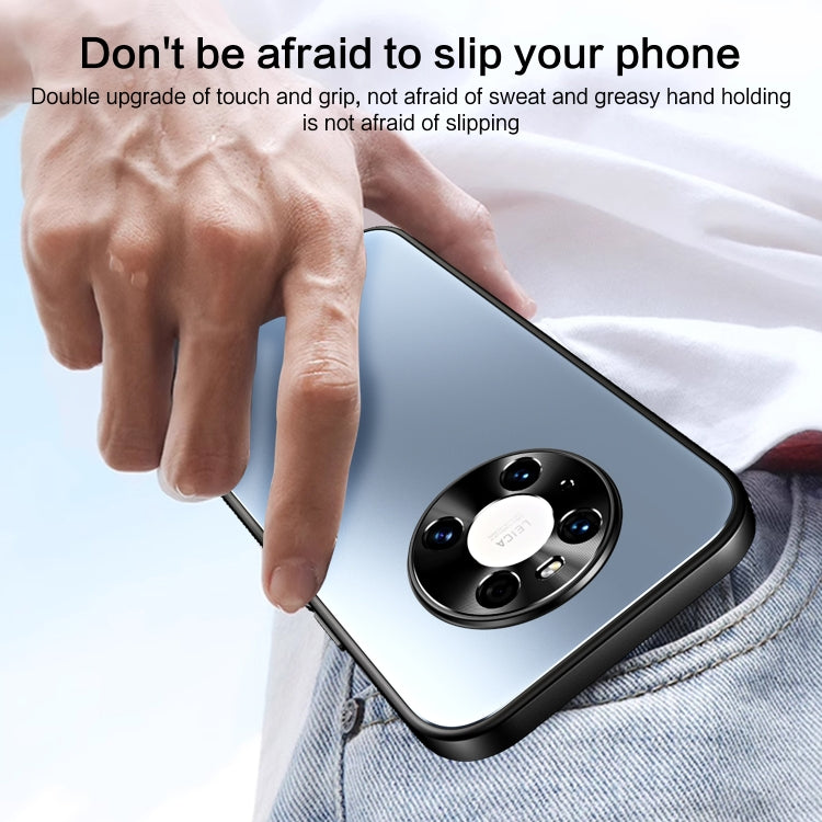 For Huawei Mate 40 Pro R-JUST RJ-61 Electroplating Frosted TPU + PC Phone Case(Blue)