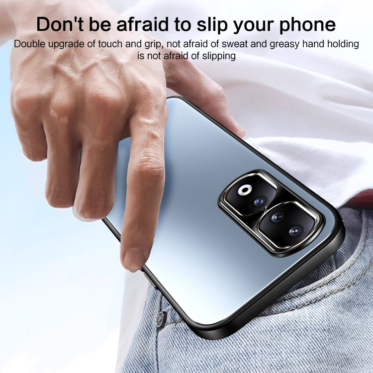 For Honor 90 R-JUST RJ-61 Electroplating Frosted TPU + PC Phone Case(Blue)