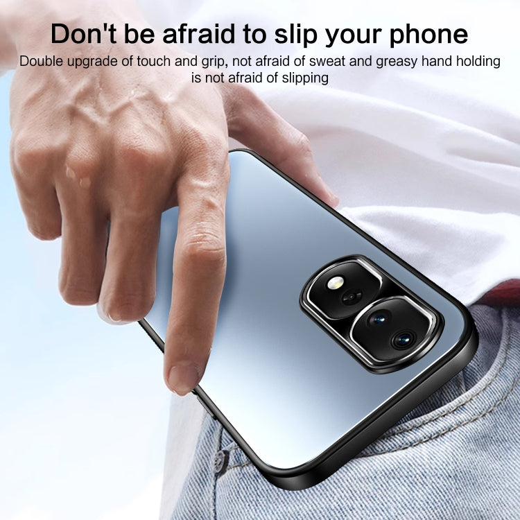 Pour Honor 80 Coque de téléphone R-JUST RJ-61 en TPU givré galvanisé + PC (Gris)