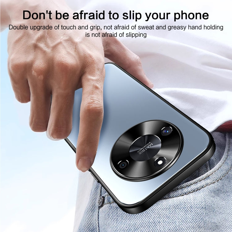 For Honor X50 R-JUST RJ-61 Electroplating Frosted TPU + PC Phone Case(Silver)