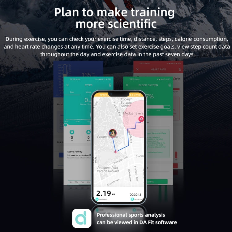 LOKMAT ATTACK Pro 1.32 inch BT5.1 Smart Sport Watch, Support Bluetooth Call / Sleep / Blood Oxygen / Heart Rate / Blood Pressure Health Monitor(Blue)