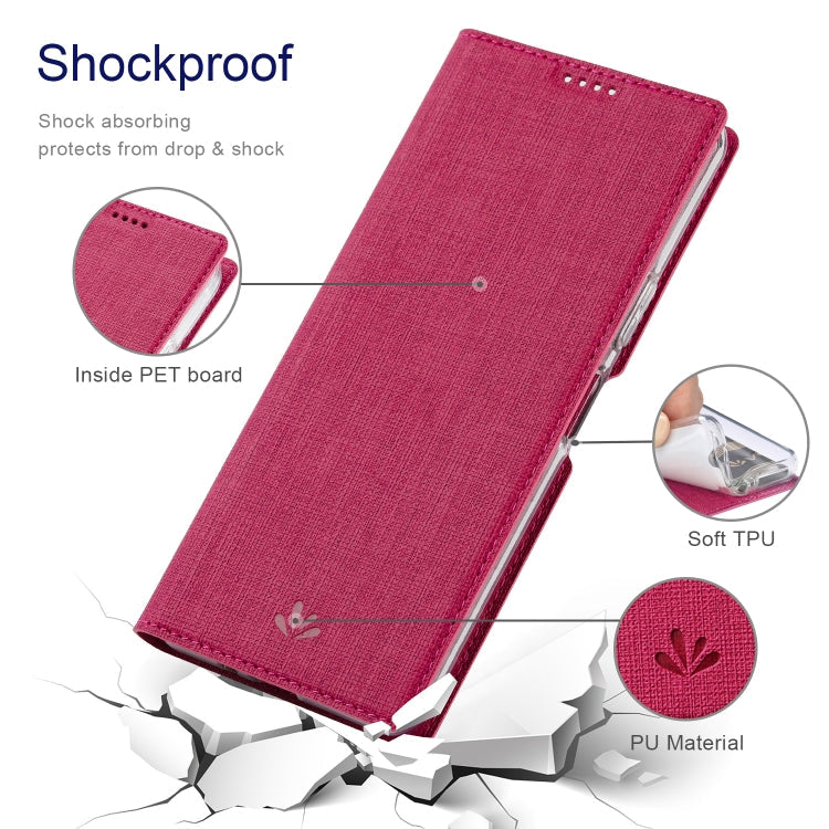 For OPPO A79 5G ViLi DMX Series Shockproof TPU + PU Leather Magnetic Attraction Horizontal Flip Case(Rose Red)