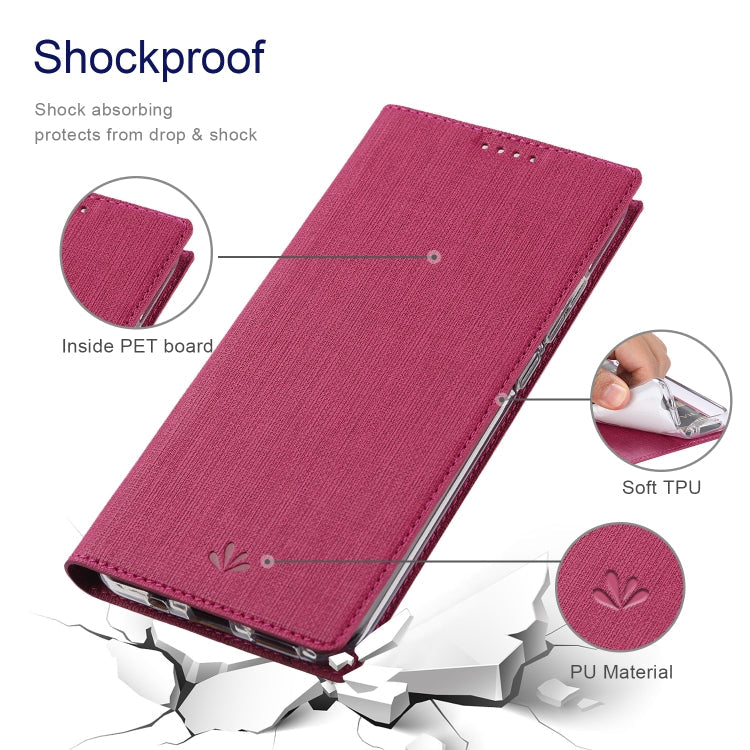 For OnePlus 12 ViLi DMX Series Shockproof TPU + PU Leather Magnetic Attraction Horizontal Flip Case(Rose Red)