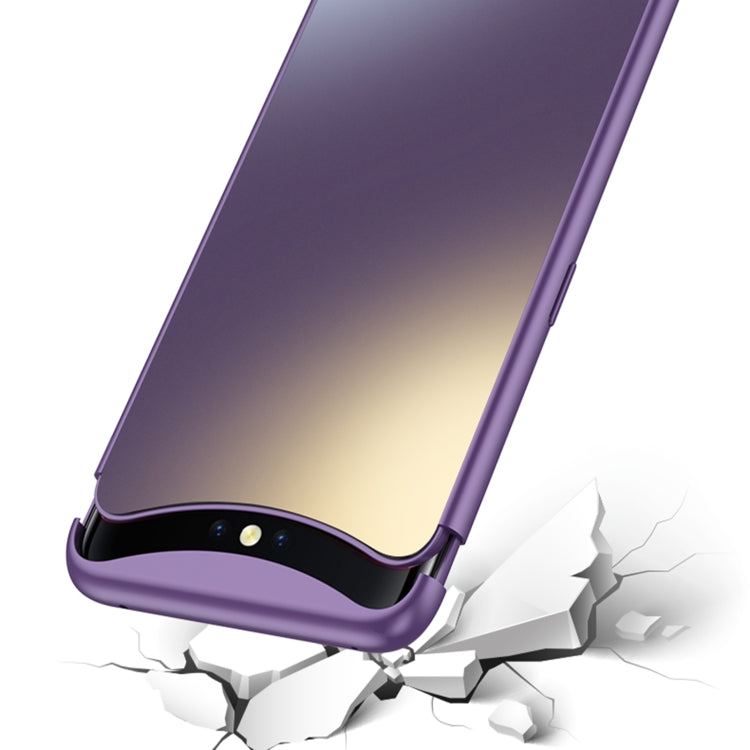 For OPPO Find X GKK AG Craft Skin Feel Magnetic Combination Full Coverage Phone Case(Purple)