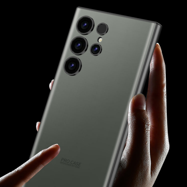 For Samsung Galaxy S23 Ultra 5G GKK AG Craft Skin Feel Full Coverage Phone Case(Black)