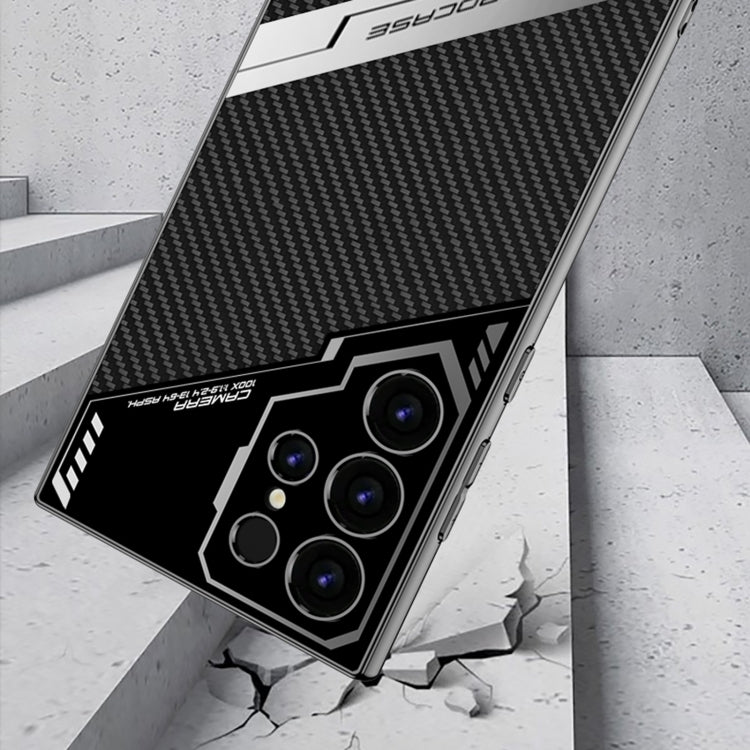 For Samsung Galaxy S24 Ultra 5G GKK Esports Leather Shockproof Phone Case(Carbon Fibre)