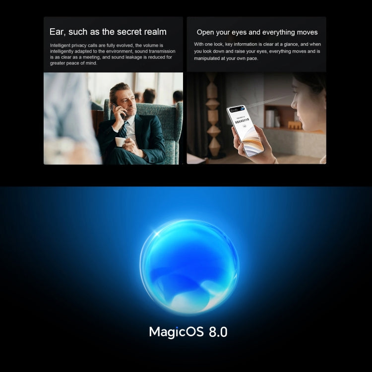 Honor Magic6 Ultimate, 16GB+512GB , 6.8 inch Magic OS 8.0 Snapdragon 8 Gen 3 Octa Core up to 3.3GHz, Network: 5G, OTG, NFC, Support Google Play(Purple)