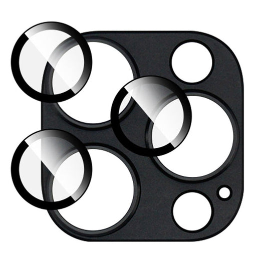 For iPhone 15 Pro Max / 15 Pro IMAK Metal Armor Premium Camera Protector Film(Black)