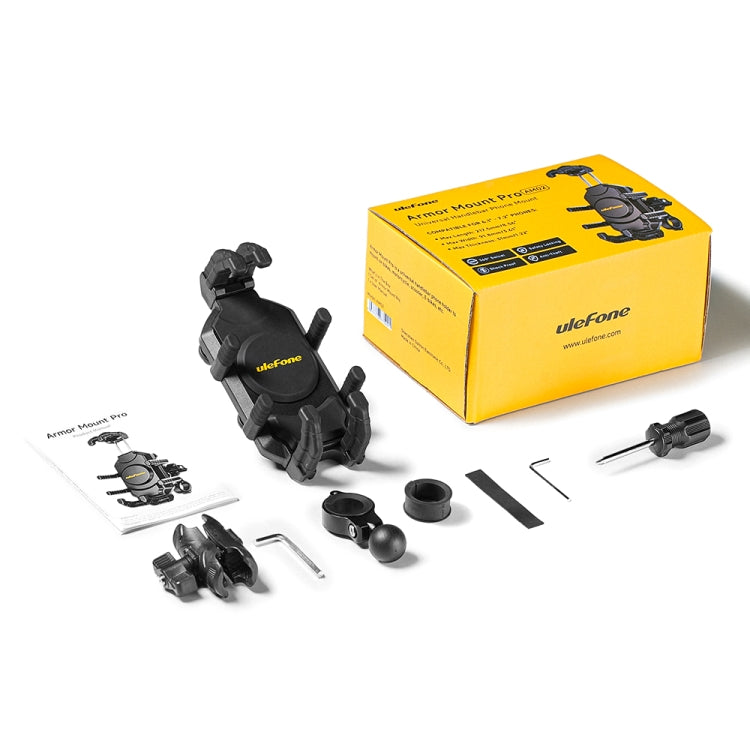 Ulefone Armor Mount Pro AM02 Universal Bicycle Handle Phone Holder(Black)