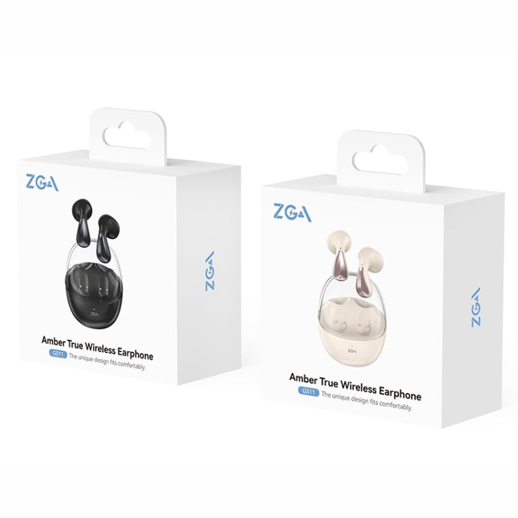 ZGA GS11 Amber True Wireless Bluetooth Earphone(Beige)
