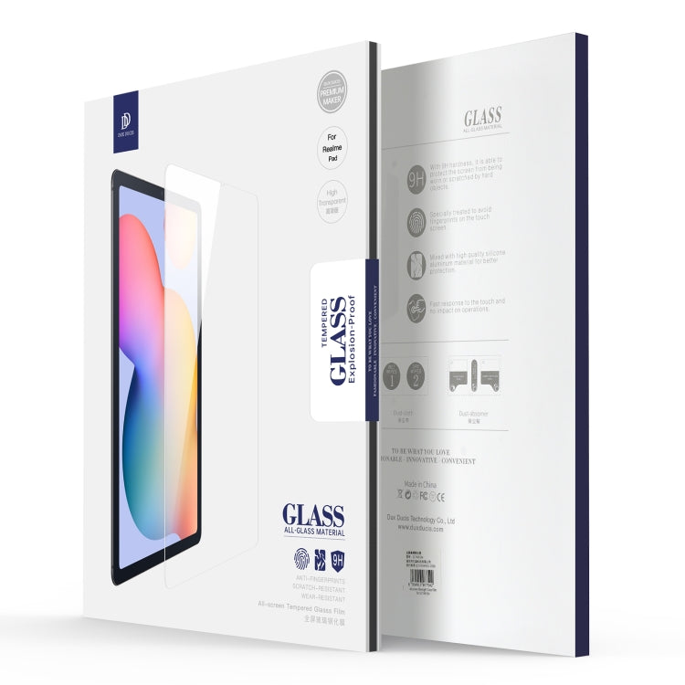 For Realme Pad 5pcs DUX DUCIS 0.33mm 9H HD Full Screen Tempered Glass Film