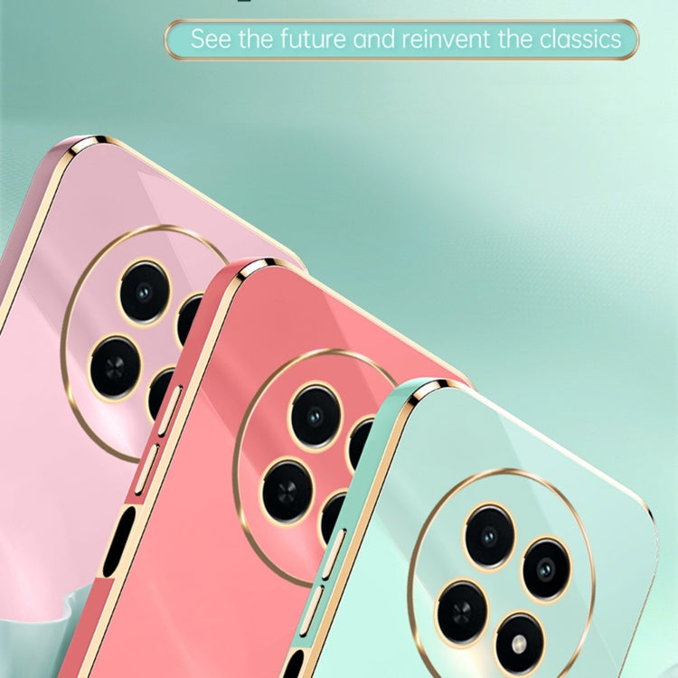 For Realme 12 5G XINLI Straight Edge 6D Electroplate TPU Phone Case(Hawthorn Red)
