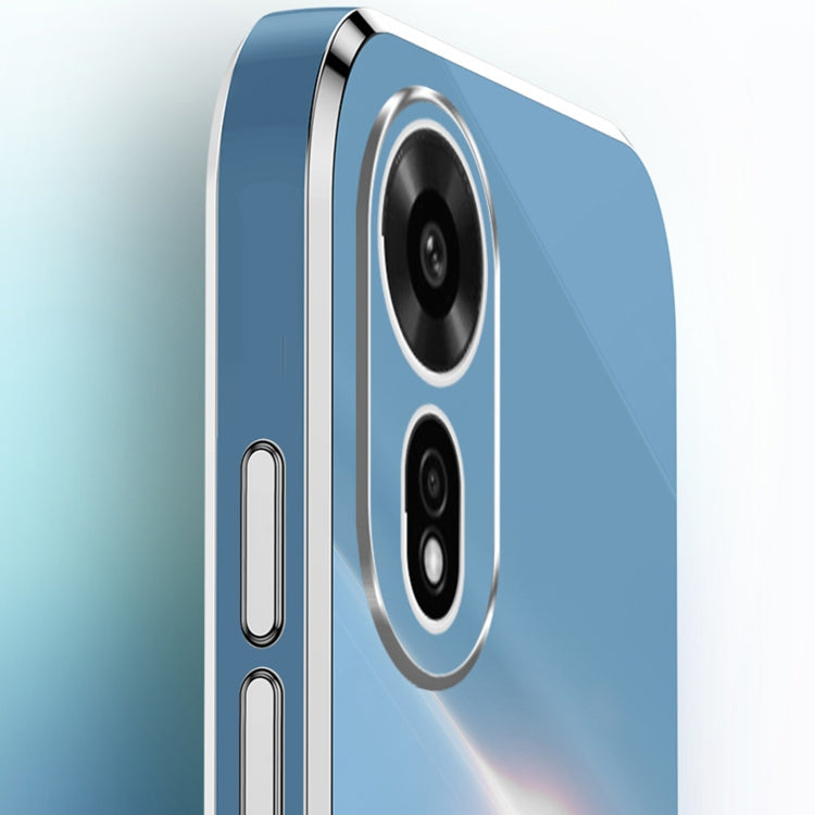 Pour Huawei Nova 12 SE Coque de téléphone en TPU plaqué or 6D XINLI à bords droits (Rouge Églantine)