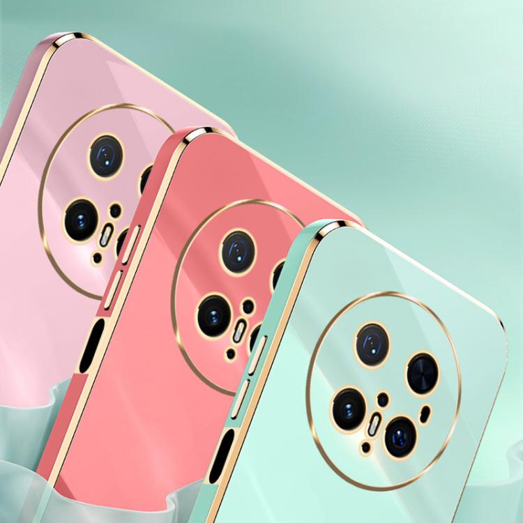 For Huawei Mate 70 Pro / 70 Pro+ XINLI Straight 6D Plating Gold Edge TPU Phone Case(Celestial Blue)
