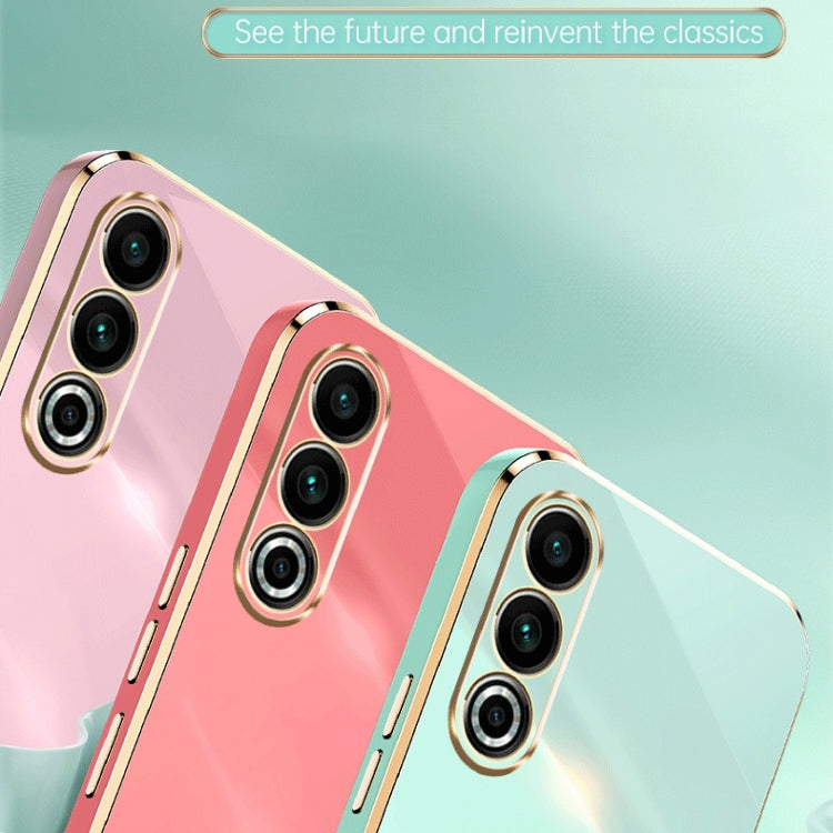For Meizu 20 5G XINLI Straight Edge 6D Electroplate TPU Phone Case(Pink)
