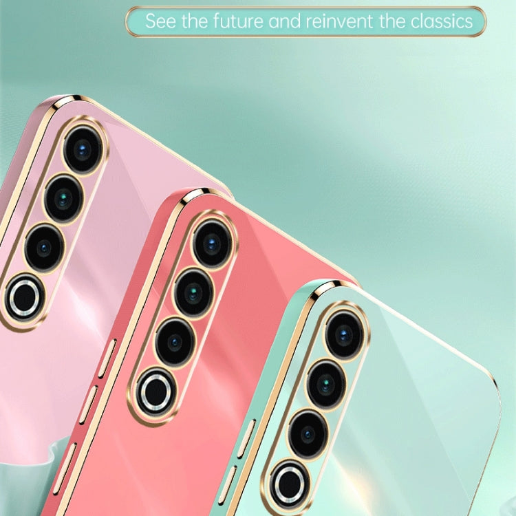 For Meizu 20 Pro 5G XINLI Straight Edge 6D Electroplate TPU Phone Case(Cherry Purple)