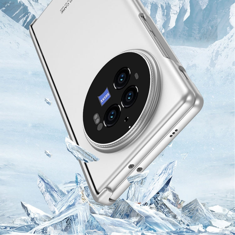 For vivo X Fold3 Pro GKK Integrated Magnetic Folding Hinge All-inclusive Phone Case(Silver)