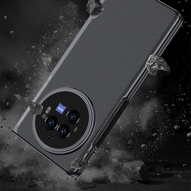 For vivo X Fold3 Pro GKK Integrated Unbounded Frosted AG All-inclusive Shockproof Phone Case(Black)
