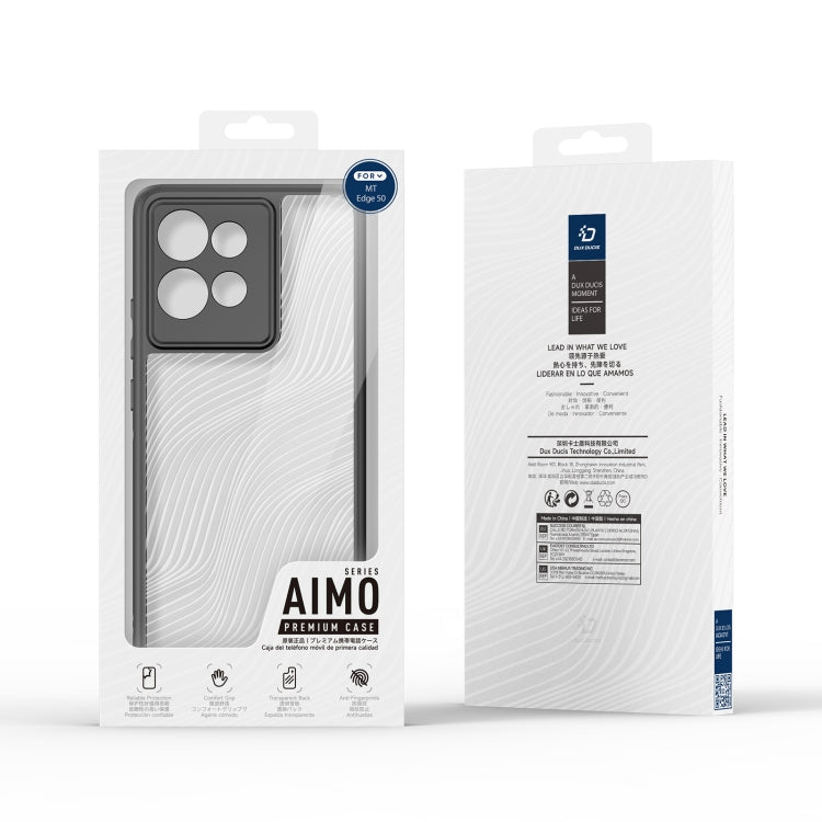 For Motorola Edge 50 DUX DUCIS Aimo Series TPU + PC Frosted Feel Phone Case(Black)
