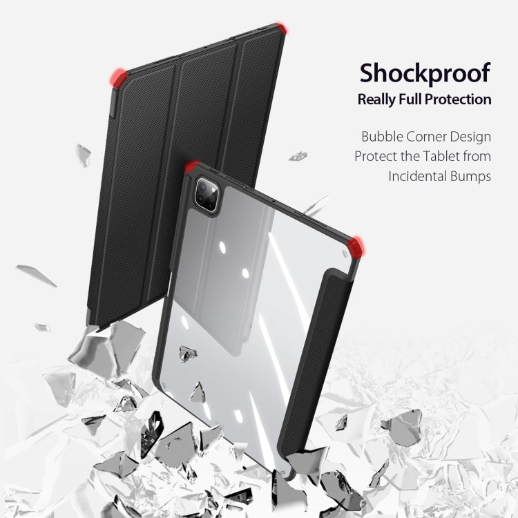 For iPad Pro 11 2025 / 2024 DUX DUCIS TOBY Series Antiskid Leather Tablet Case with Sleep / Wake-up Function(Black)