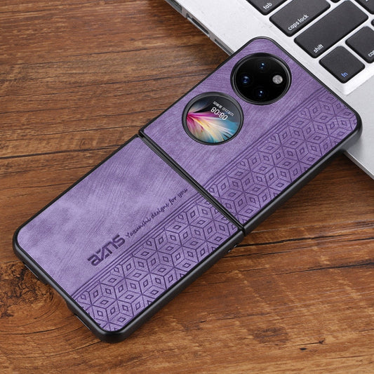 For Huawei Pocket 2 AZNS 3D Embossed Skin Feel Phone Case(Purple)