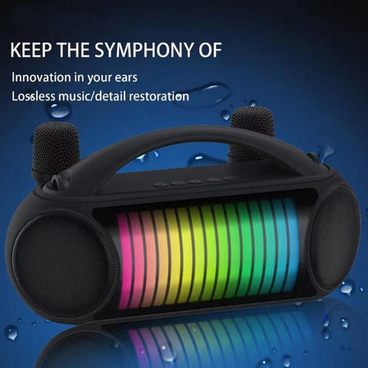 Haut-parleur Bluetooth sans fil portable NewRixing NR-222 avec deux microphones pour l'extérieur (bleu)