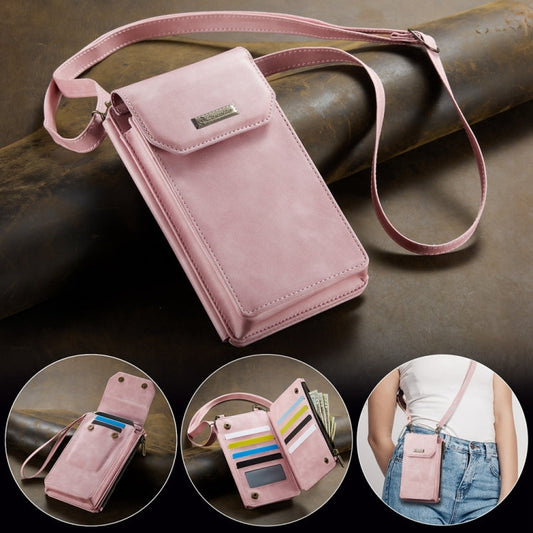 Sac à bandoulière vertical multifonctionnel CaseMe Me40 (Rose)