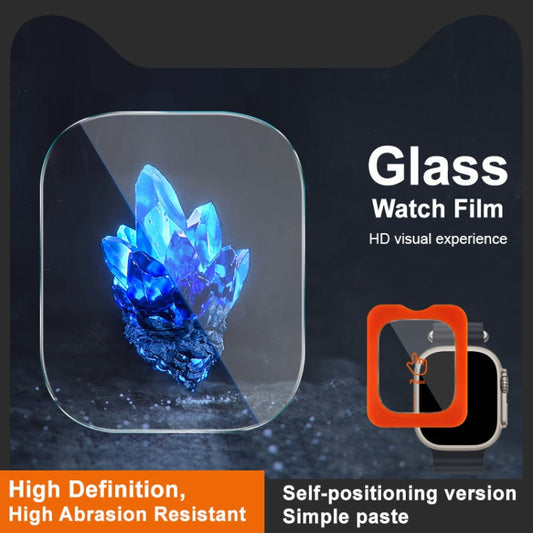 For Apple Watch Ultra 1/2/3 49mm IMAK Tempered Glass Watch Protective Film Self-contained Positioning Version