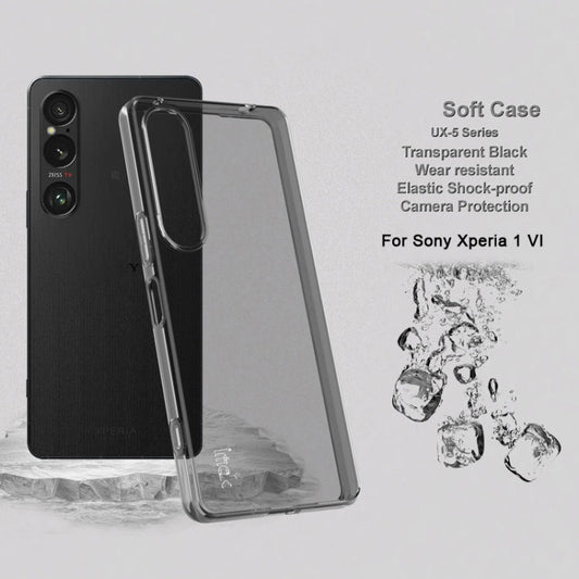 For Sony Xperia 1 VI IMAK UX-5 Series TPU Phone Case(Transparent Black)