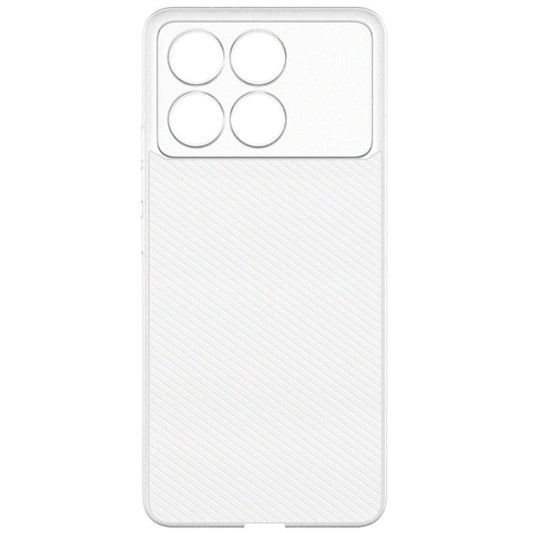 Pour Xiaomi Redmi K70E 5G imak Coque de téléphone ultra-mince 0,7 mm avec texture ondulée (blanc transparent)