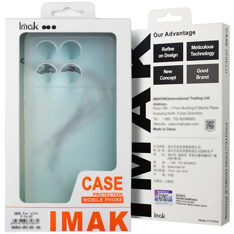 For Xiaomi POCO X6 Pro 5G imak 0.7mm Ultra Thin Ripple Texture Phone Case(Transparent Black)