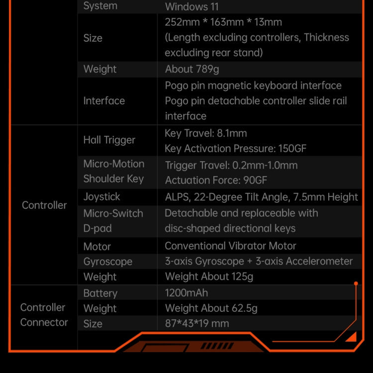 ONE-NETBOOK OneXPlayer X1 10.95 inch Handheld Game Console, 32GB+1TB, Windows 11 AMD Ryzen 7 8840U(Black)