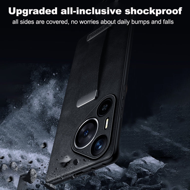 For Huawei nova 13 Pro SULADA PC Hybrid Leather Texture Skin Feel Shockproof Phone Case(Blue)