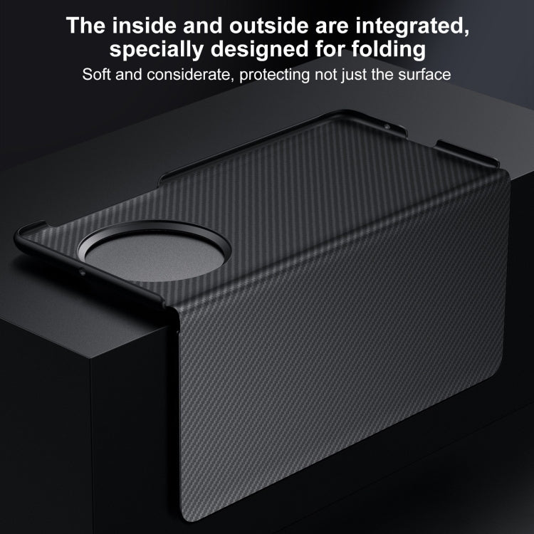For vivo X Fold3 SULADA Kevlar 600D Texture Smart Window Leather Phone Case(Black)
