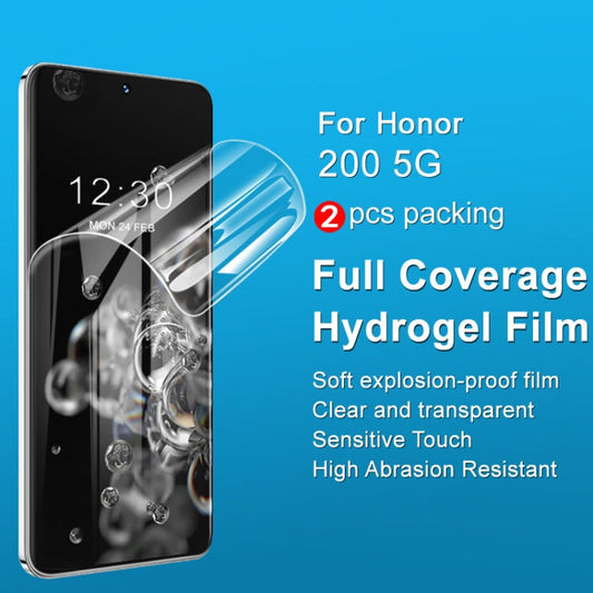 For Honor 200 2pcs/Set imak Curved Full Screen Hydrogel Film Protector