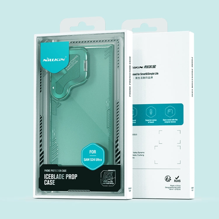 For Samsung Galaxy S24 Ultra 5G NILLKIN Ice Sky Prop Series Cover Version Phone Case(Green)