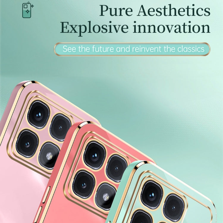 For Redmi K70 Ultra XINLI Straight Edge 6D Electroplate TPU Phone Case(Mint Green)