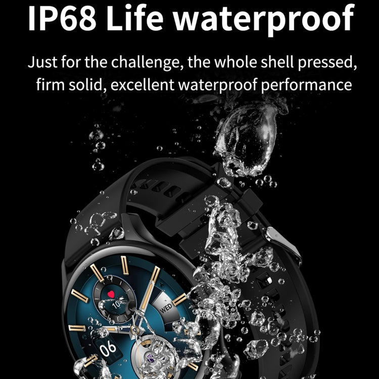 HK89 1.43 inch BT5.0 IP67 Sport Smart Watch, Support Bluetooth Call / Message Notification / Heart Rate / Blood Pressure Health Monitor(Silver)