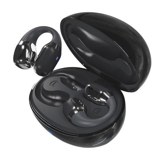 Hileo F16 TWS Touch Control IPX5 Waterproof Sports Earclip Noise Cancelation Earphones(Black)