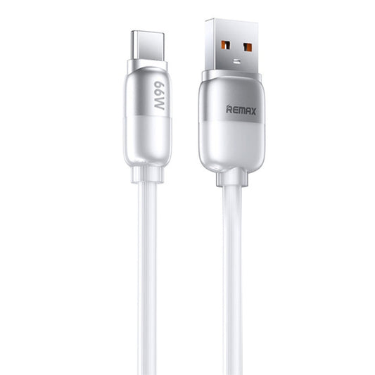 Câble de charge rapide REMAX RC-C038 Capsule 1,2m 66W USB vers Type-C en PVC (Blanc)