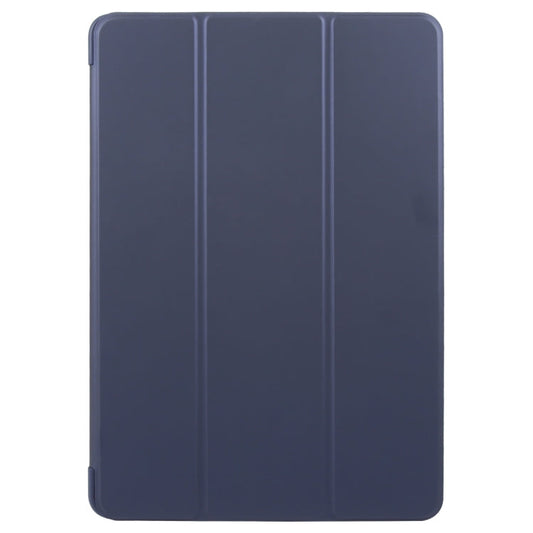 For Huawei MatePad 11.5 S GEBEI 3-folding Holder Shockproof Flip Leather Tablet Case(Dark Blue)