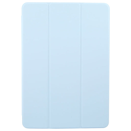 For Huawei MatePad 11.5 S GEBEI 3-folding Holder Shockproof Flip Leather Tablet Case(Sky Blue)